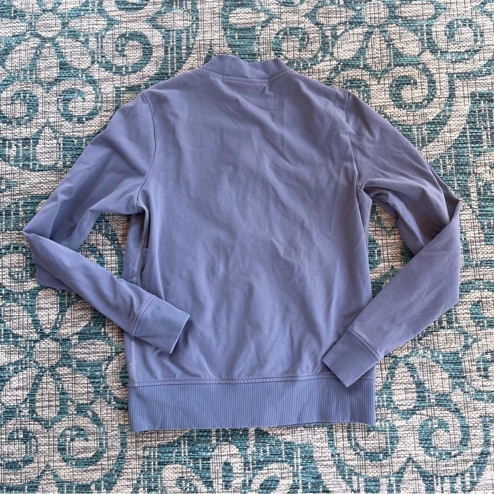 Athleta‎ Women's Blue Lightweight Bomber Jacket Full Zip Athletic Casual Size S - Picture 3 of 6